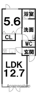 西11南16AP【2階】の間取り